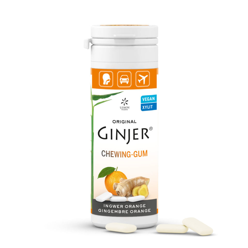 GINJER®  žvečilni gumi z okusom pomaranče® 30g